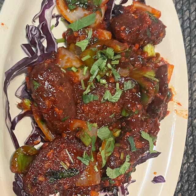 Veg Manchurian.