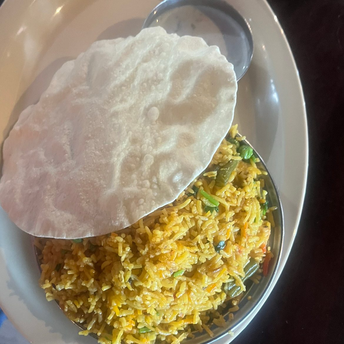 Paneer Biryani.