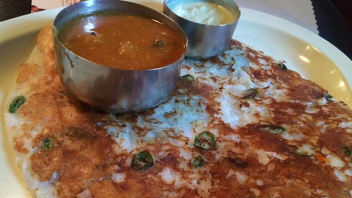 Onion & Hot Chilly Uthappam.