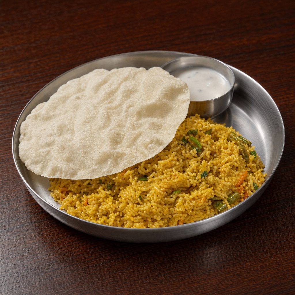 Paneer Biryani.