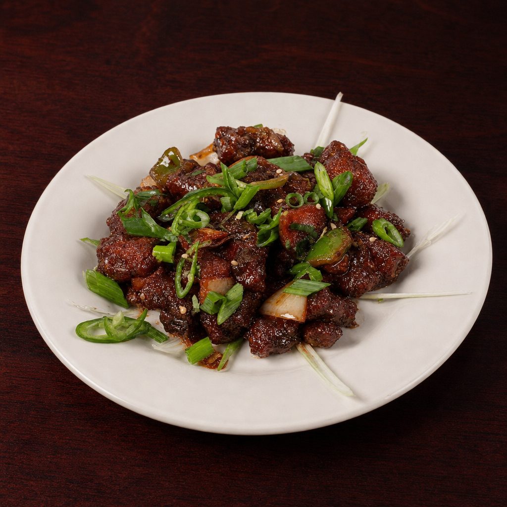 Baby Corn Manchurian.