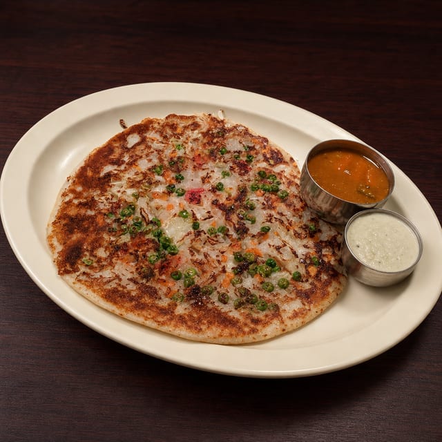 Onion & Peas Uthappam.