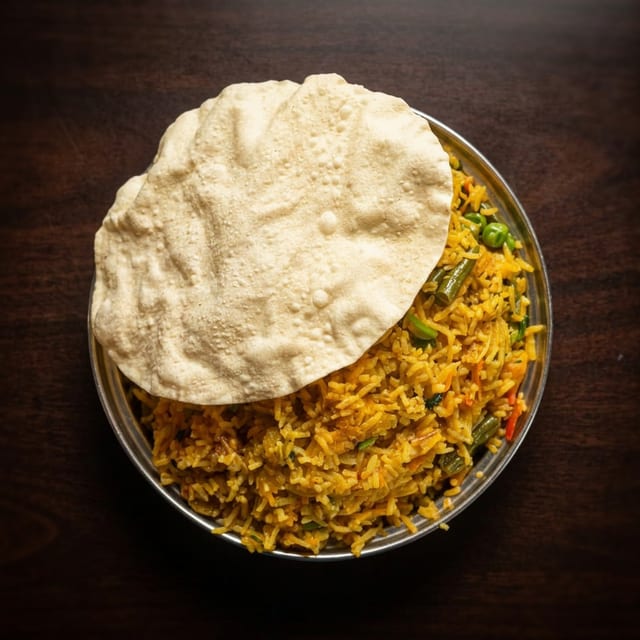 Paneer Biryani.
