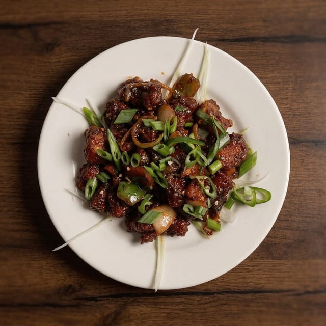 Baby Corn Manchurian.